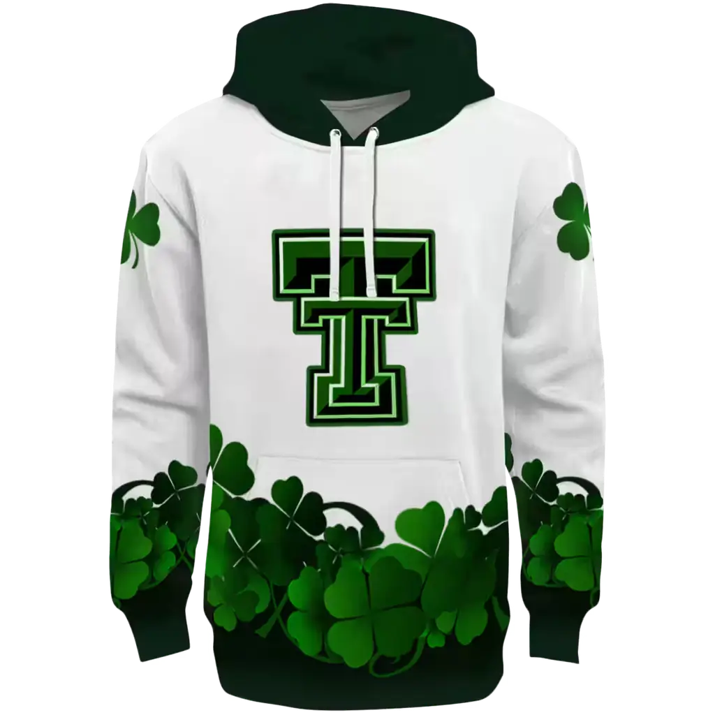 texas tech red raiders lucky motif white green hoodie best selling texas tech red raiders lucky motif white green hoodie best selling