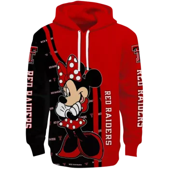 texas tech red raiders minnie mouse red hoodie best selling