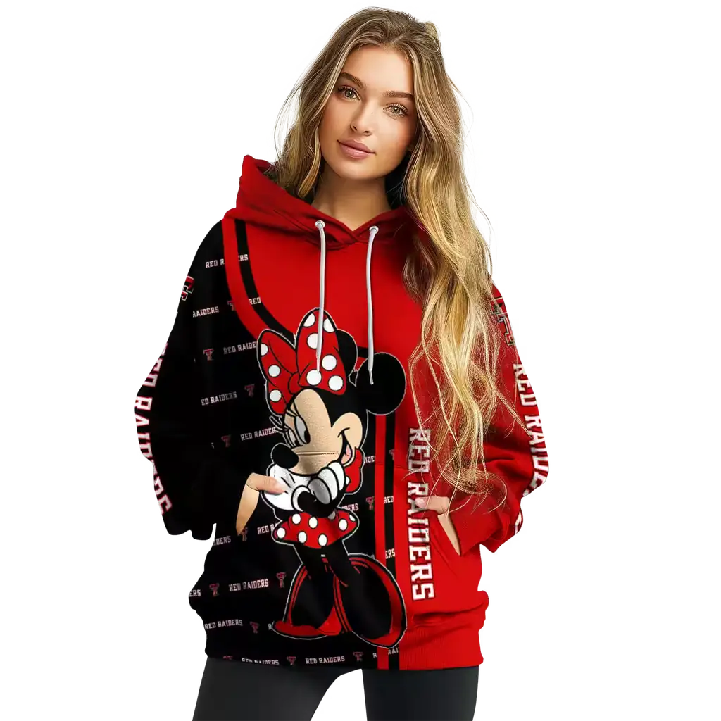 texas tech red raiders minnie mouse red hoodie high quality texas tech red raiders minnie mouse red hoodie high quality