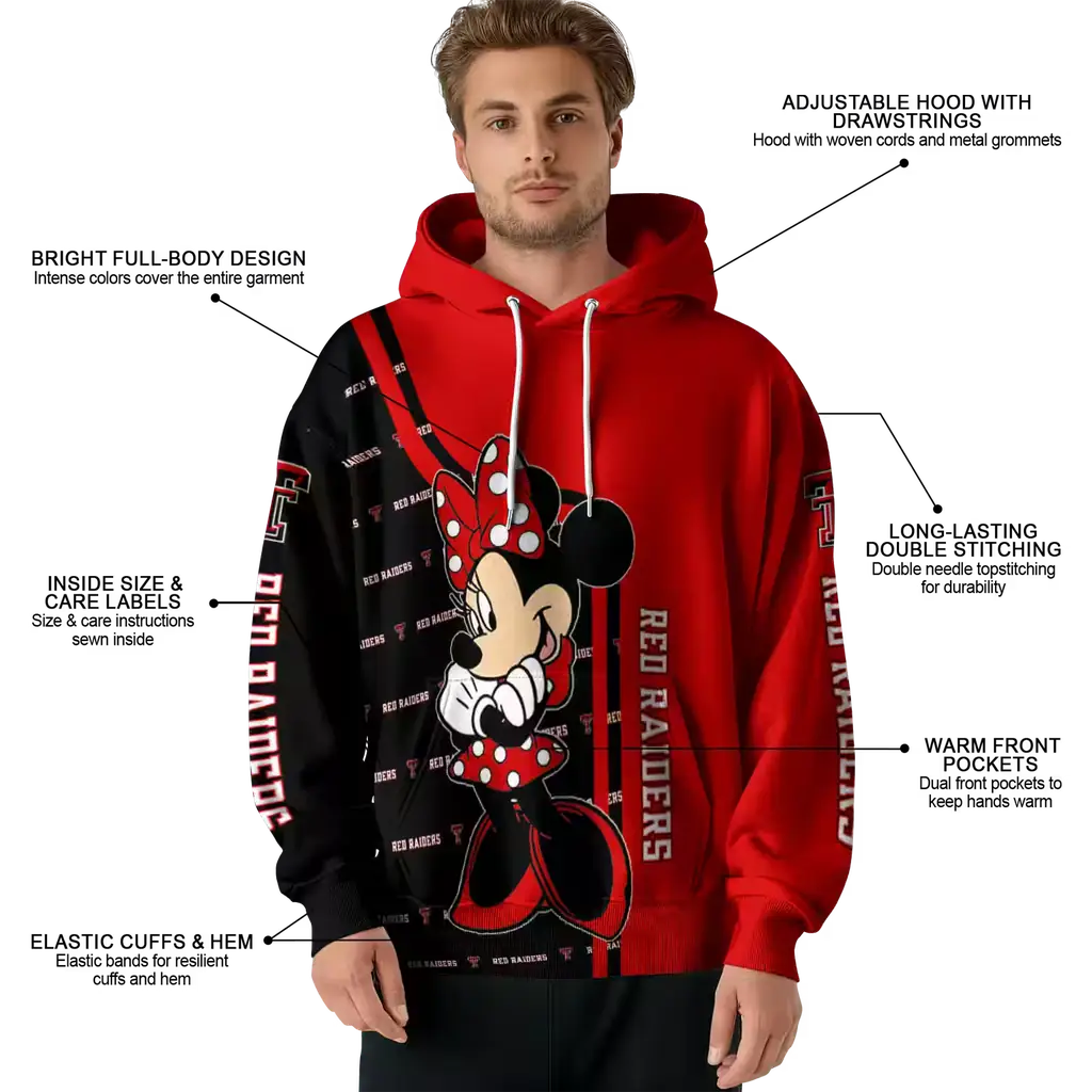 texas tech red raiders minnie mouse red hoodie latest model texas tech red raiders minnie mouse red hoodie latest model