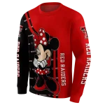 texas tech red raiders minnie mouse red hoodie best selling