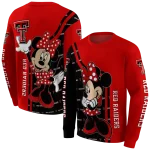 texas tech red raiders minnie mouse red hoodie best selling