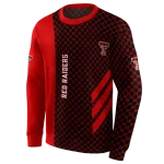 texas tech red raiders monogram pattern red hoodie best selling