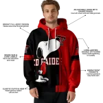 texas tech red raiders playful snoopy red hoodie best selling
