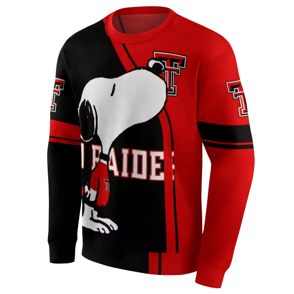 texas tech red raiders playful snoopy red hoodie new arrival texas tech red raiders playful snoopy red hoodie new arrival