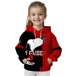 texas tech red raiders playful snoopy red hoodie best selling