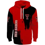 texas tech red raiders splatter effect red hoodie best selling