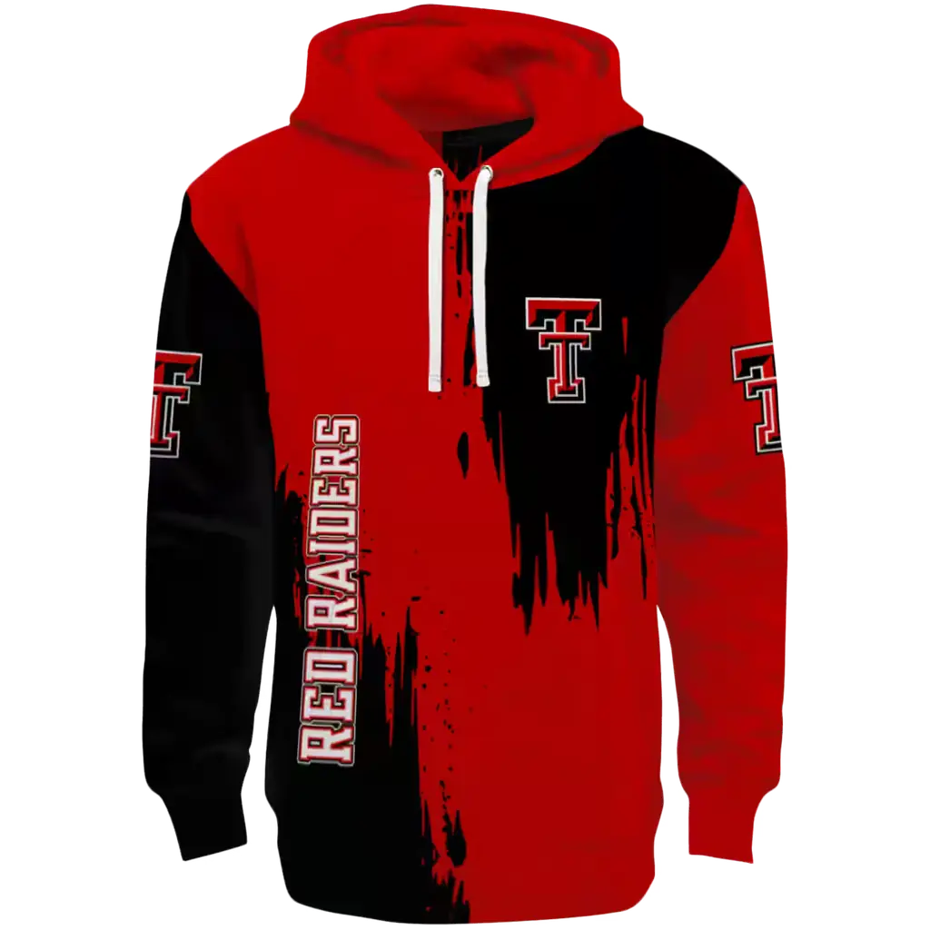 texas tech red raiders splatter effect red hoodie best selling texas tech red raiders splatter effect red hoodie best selling