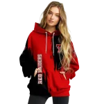 texas tech red raiders splatter effect red hoodie best selling