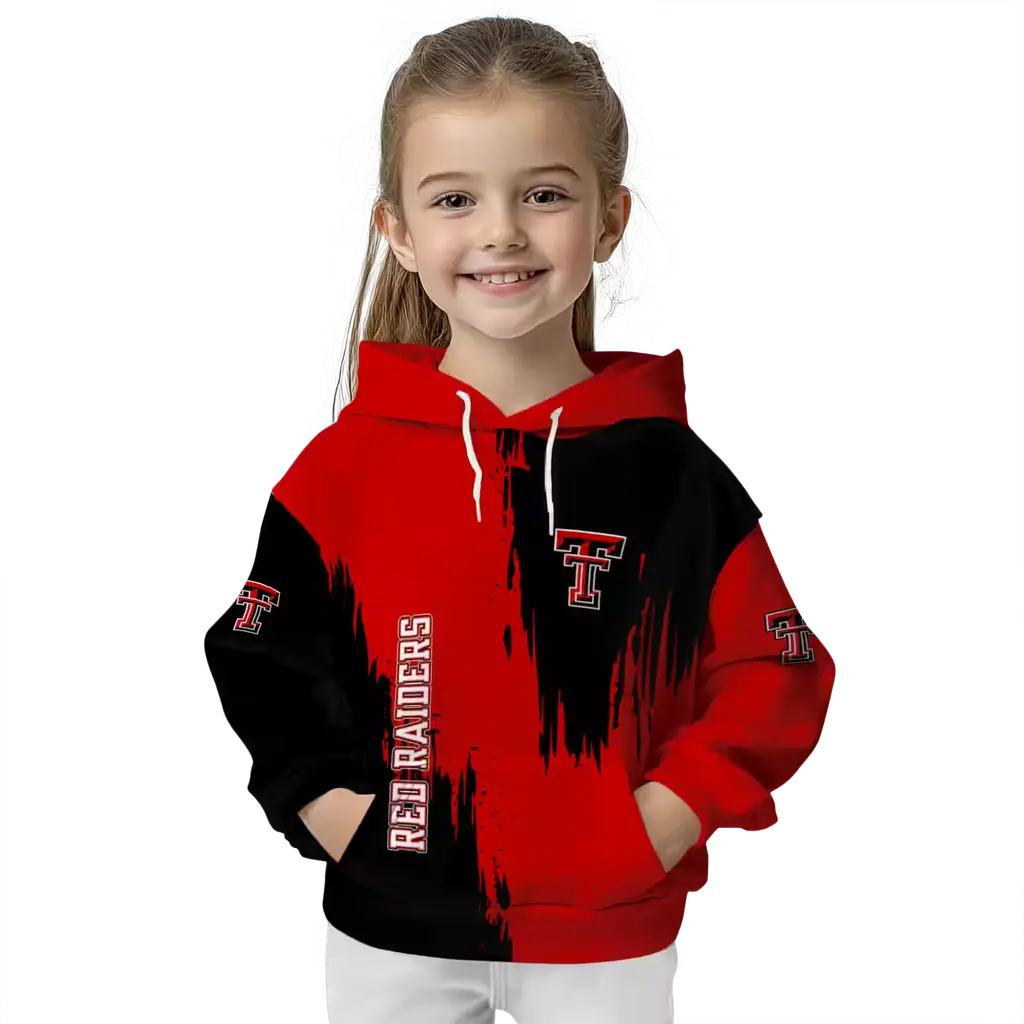 texas tech red raiders splatter effect red hoodie top rated texas tech red raiders splatter effect red hoodie top rated