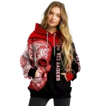 texas tech red raiders sugar skull red black hoodie best selling