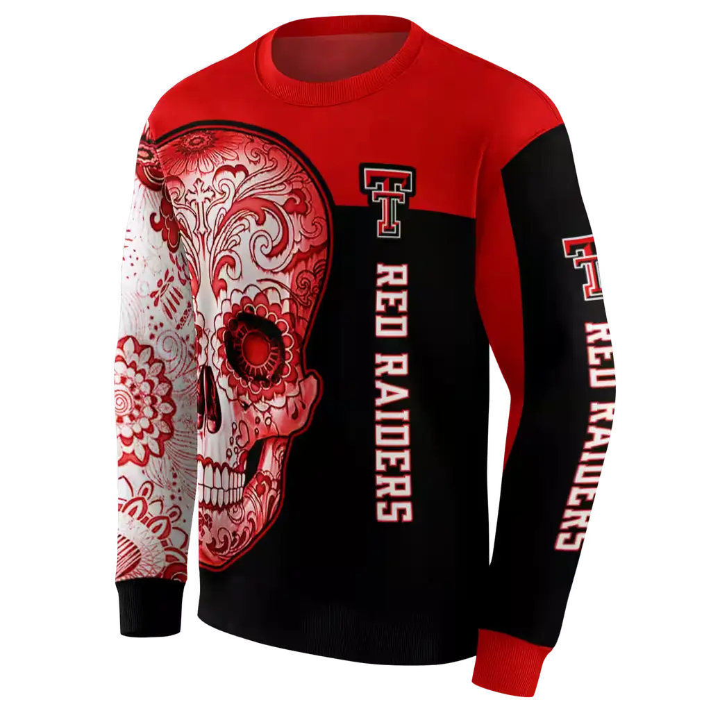 texas tech red raiders sugar skull red black hoodie new arrival texas tech red raiders sugar skull red black hoodie new arrival