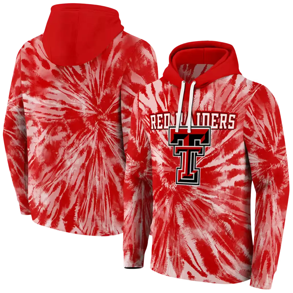 texas tech red raiders tie dye pattern red hoodie fashion forward texas tech red raiders tie dye pattern red hoodie fashion forward