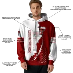 texas tech red raiders triangular pattern red white hoodie best selling
