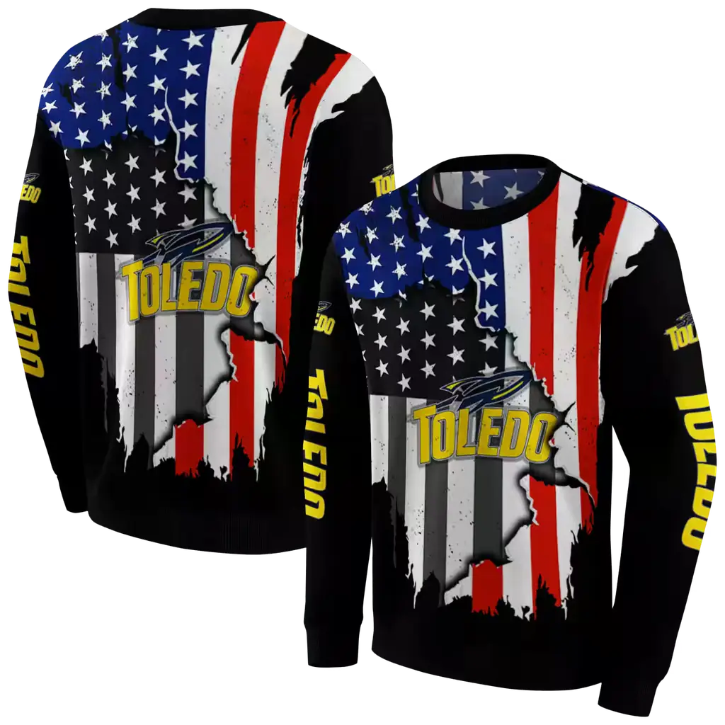 toledo rockets american pride black hoodie premium grade toledo rockets american pride black hoodie premium grade
