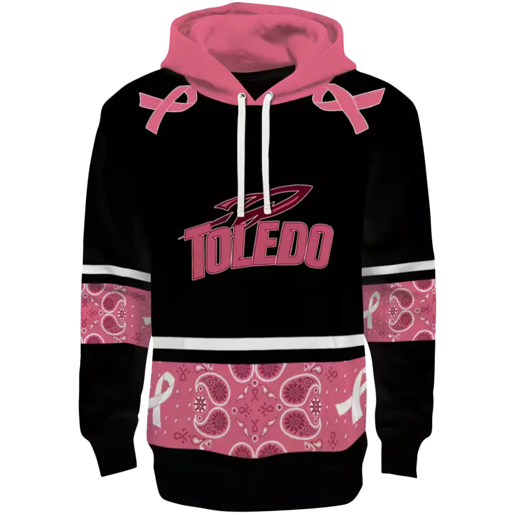 toledo rockets awareness ribbon black pink hoodie best selling toledo rockets awareness ribbon black pink hoodie best selling