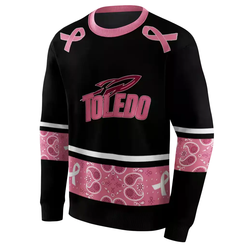toledo rockets awareness ribbon black pink hoodie new arrival toledo rockets awareness ribbon black pink hoodie new arrival