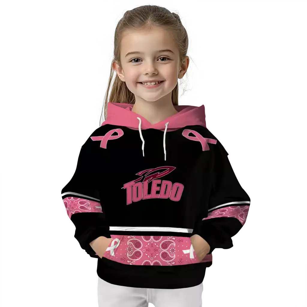 toledo rockets awareness ribbon black pink hoodie top rated toledo rockets awareness ribbon black pink hoodie top rated