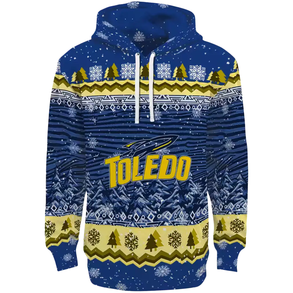 toledo rockets christmas trees blue hoodie best selling toledo rockets christmas trees blue hoodie best selling