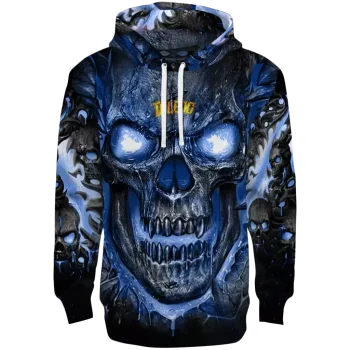 toledo rockets demonic skull blue black hoodie best selling