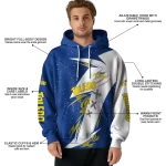 toledo rockets dynamic slash blue white hoodie best selling