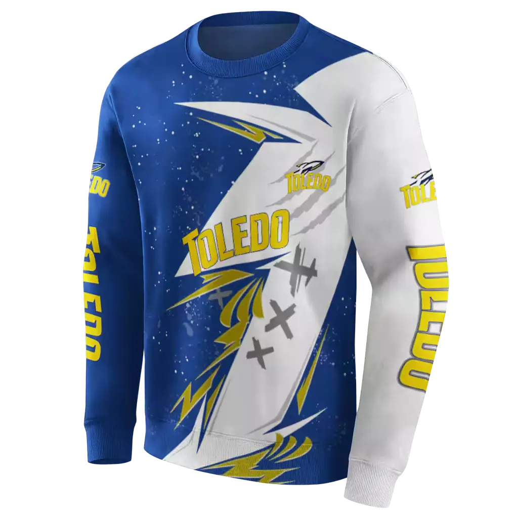toledo rockets dynamic slash blue white hoodie new arrival toledo rockets dynamic slash blue white hoodie new arrival