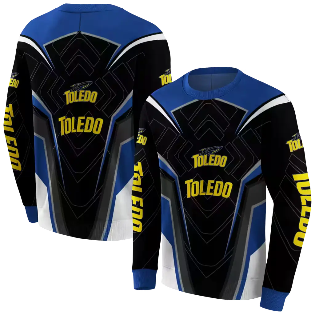 toledo rockets futuristic pattern blue black hoodie premium grade toledo rockets futuristic pattern blue black hoodie premium grade
