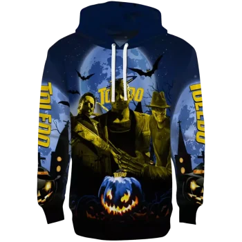 toledo rockets halloween vibes blue black hoodie best selling