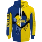 toledo rockets heartbeat graphic blue hoodie best selling