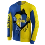 toledo rockets heartbeat graphic blue hoodie best selling