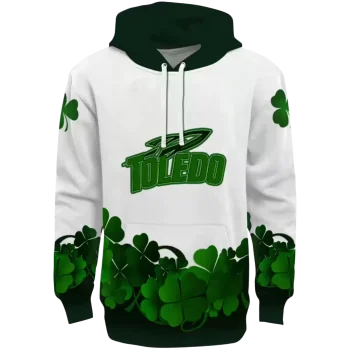 toledo rockets lucky motif white green hoodie best selling