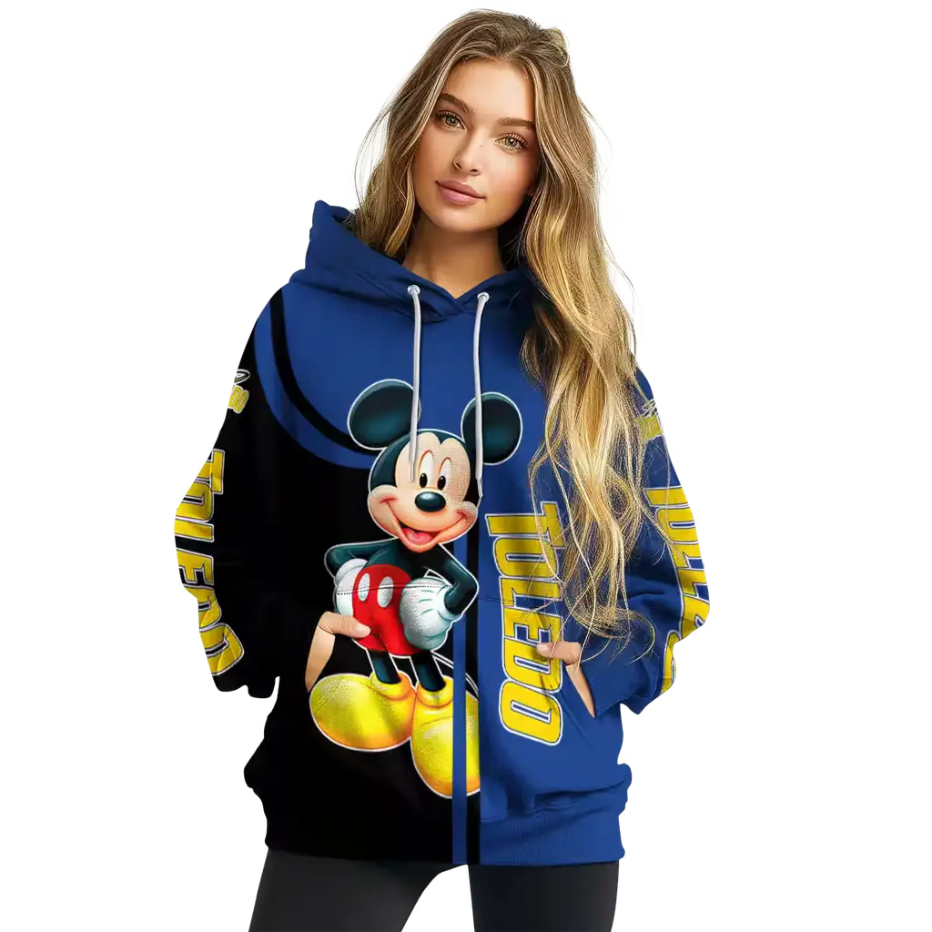 toledo rockets mickey mouse blue black hoodie high quality toledo rockets mickey mouse blue black hoodie high quality