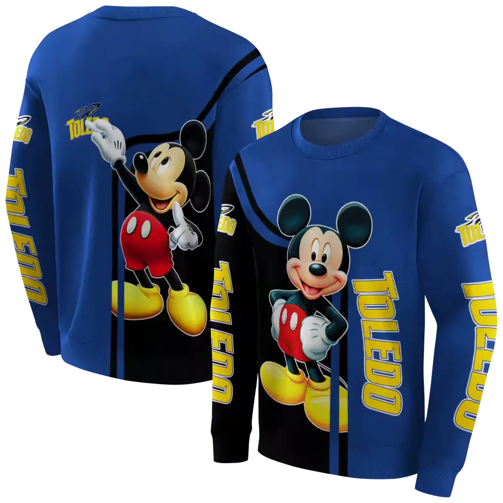 toledo rockets mickey mouse blue black hoodie premium grade toledo rockets mickey mouse blue black hoodie premium grade