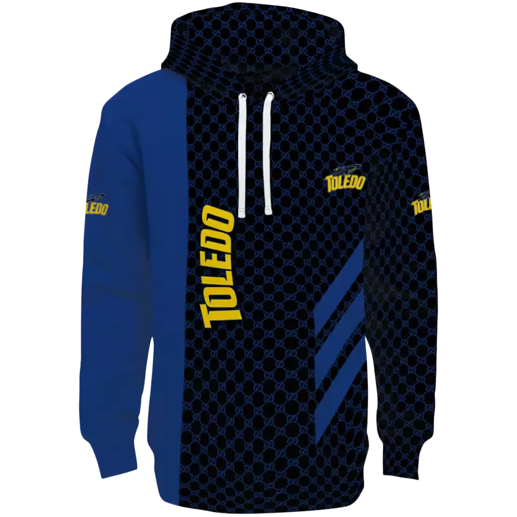 toledo rockets monogram pattern blue hoodie best selling toledo rockets monogram pattern blue hoodie best selling