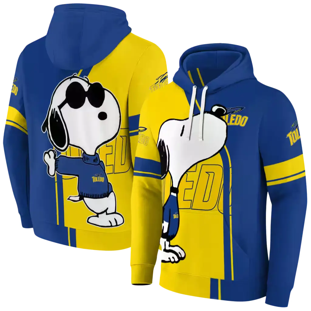 toledo rockets playful snoopy blue hoodie fashion forward toledo rockets playful snoopy blue hoodie fashion forward
