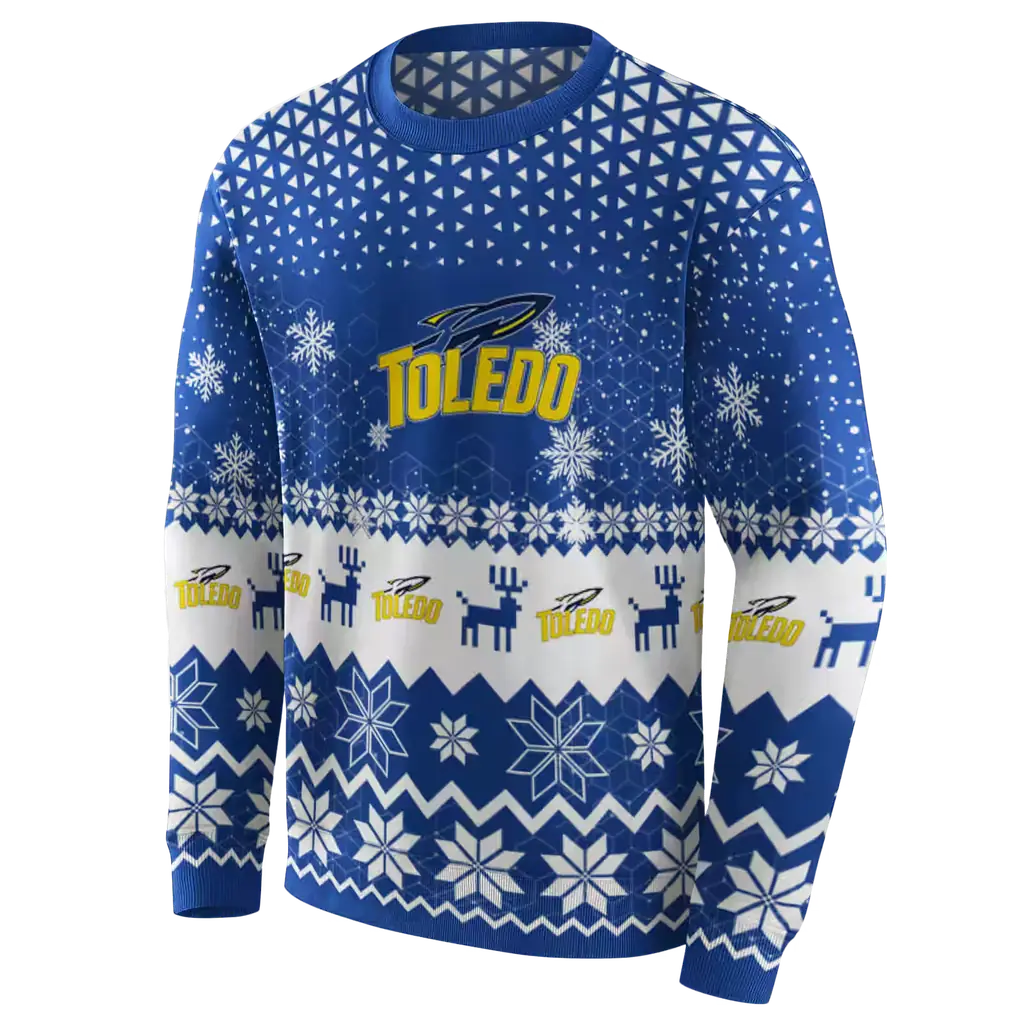 toledo rockets reindeer motif blue hoodie new arrival toledo rockets reindeer motif blue hoodie new arrival