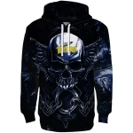 toledo rockets skull artwork blue black hoodie best selling