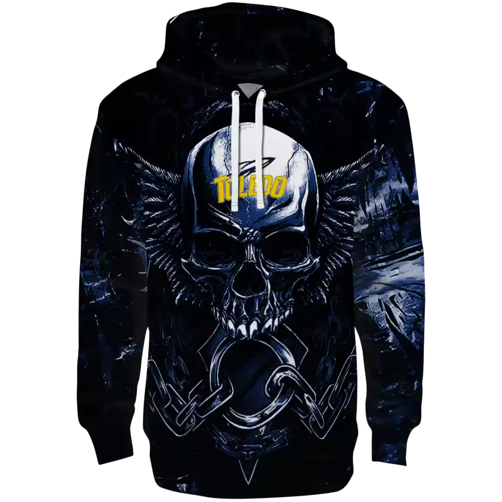 toledo rockets skull artwork blue black hoodie best selling toledo rockets skull artwork blue black hoodie best selling
