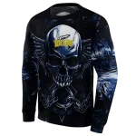 toledo rockets skull artwork blue black hoodie best selling