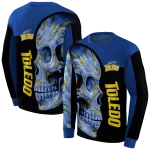 toledo rockets skull motif blue black hoodie best selling