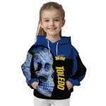 toledo rockets skull motif blue black hoodie best selling