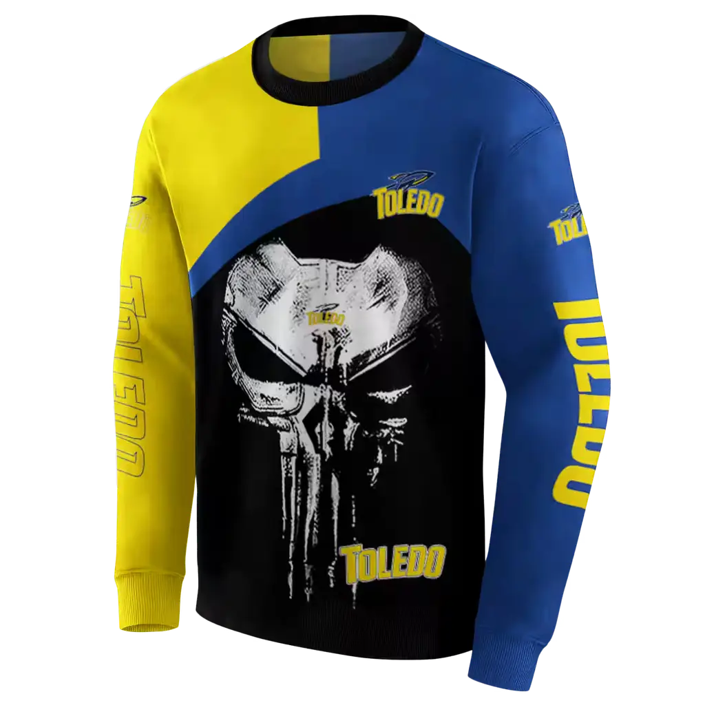 toledo rockets skull punisher gold black hoodie new arrival toledo rockets skull punisher gold black hoodie new arrival