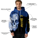 toledo rockets sugar skull blue black hoodie best selling