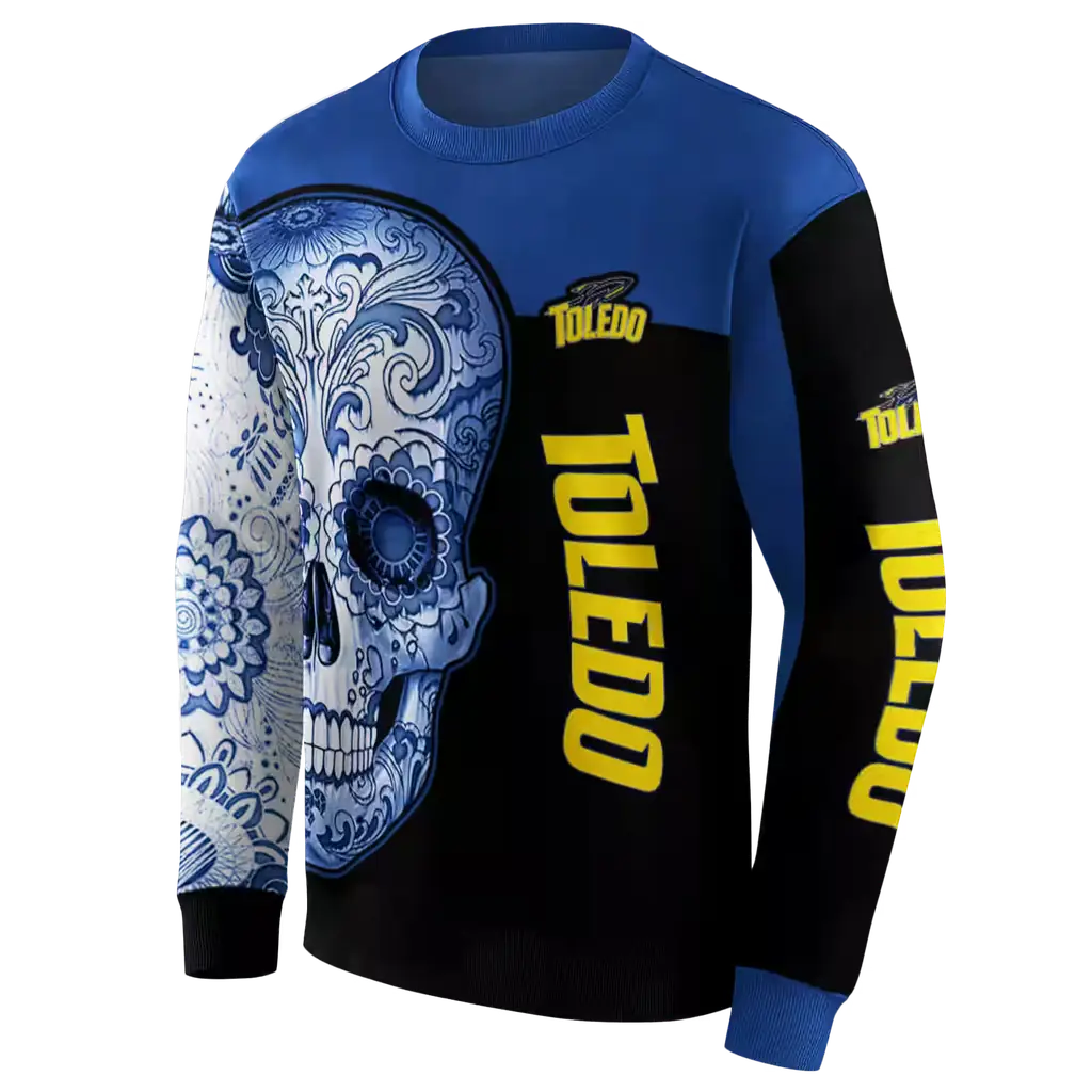 toledo rockets sugar skull blue black hoodie new arrival toledo rockets sugar skull blue black hoodie new arrival