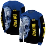 toledo rockets sugar skull blue black hoodie best selling