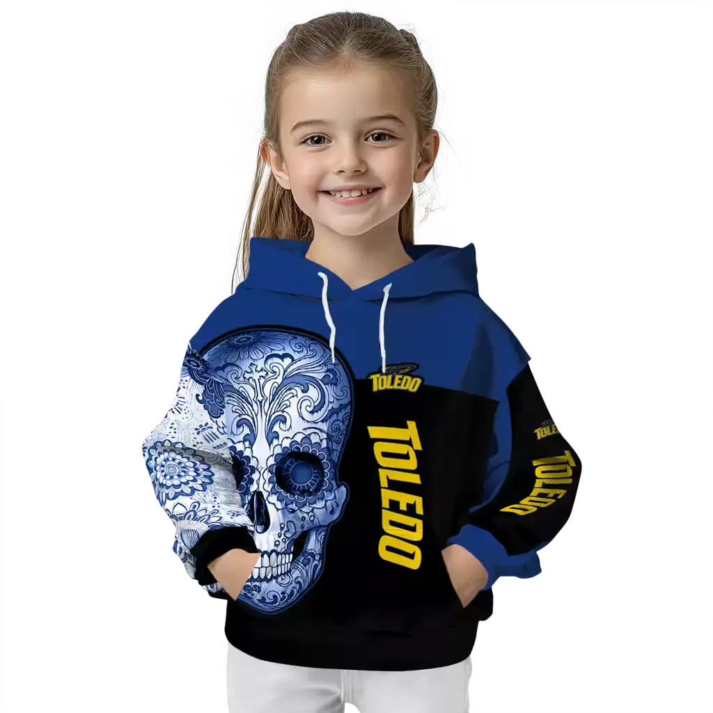 toledo rockets sugar skull blue black hoodie top rated toledo rockets sugar skull blue black hoodie top rated