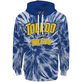 toledo rockets tie dye pattern blue hoodie best selling