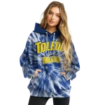 toledo rockets tie dye pattern blue hoodie best selling