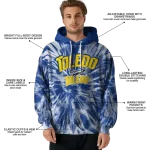 toledo rockets tie dye pattern blue hoodie best selling