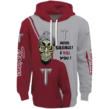 troy trojans achmed skull red hoodie best selling